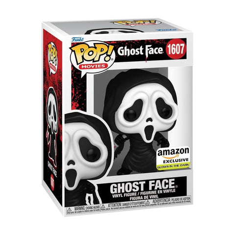 Funko Pop! Horror: Scream Ghost Face GITD Exclusive #1607 With Protector