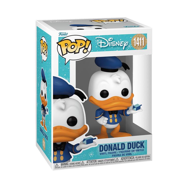 Disney Donald Duck with Dreidel #1411 Funko Pop! With Protector