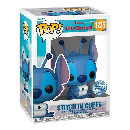 Disney Lilo & Stitch - Stitch in Cuffs #1235 (Special Edition) Funko Pop! With Protector
