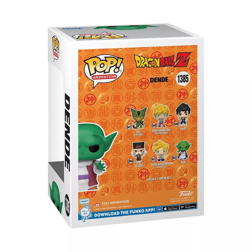 Dragon Ball Z - Dende Fye Exclusive #1385 Funko Pop! With Protector