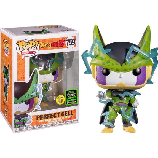 Dragon Ball Z - Perfect Cell Glow in The Dark 2020 Limited Edition Exclusive #759 Funko Pop! With Protector