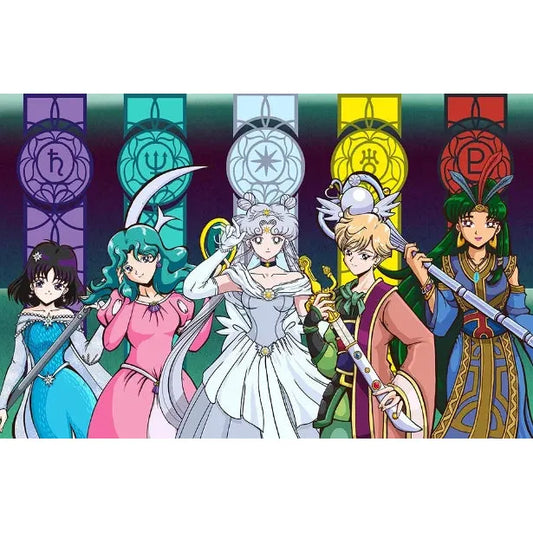 Elegance Unveiled - Story of Sailor Cosmos & The Outer Guardians Fan Art 11 x 17