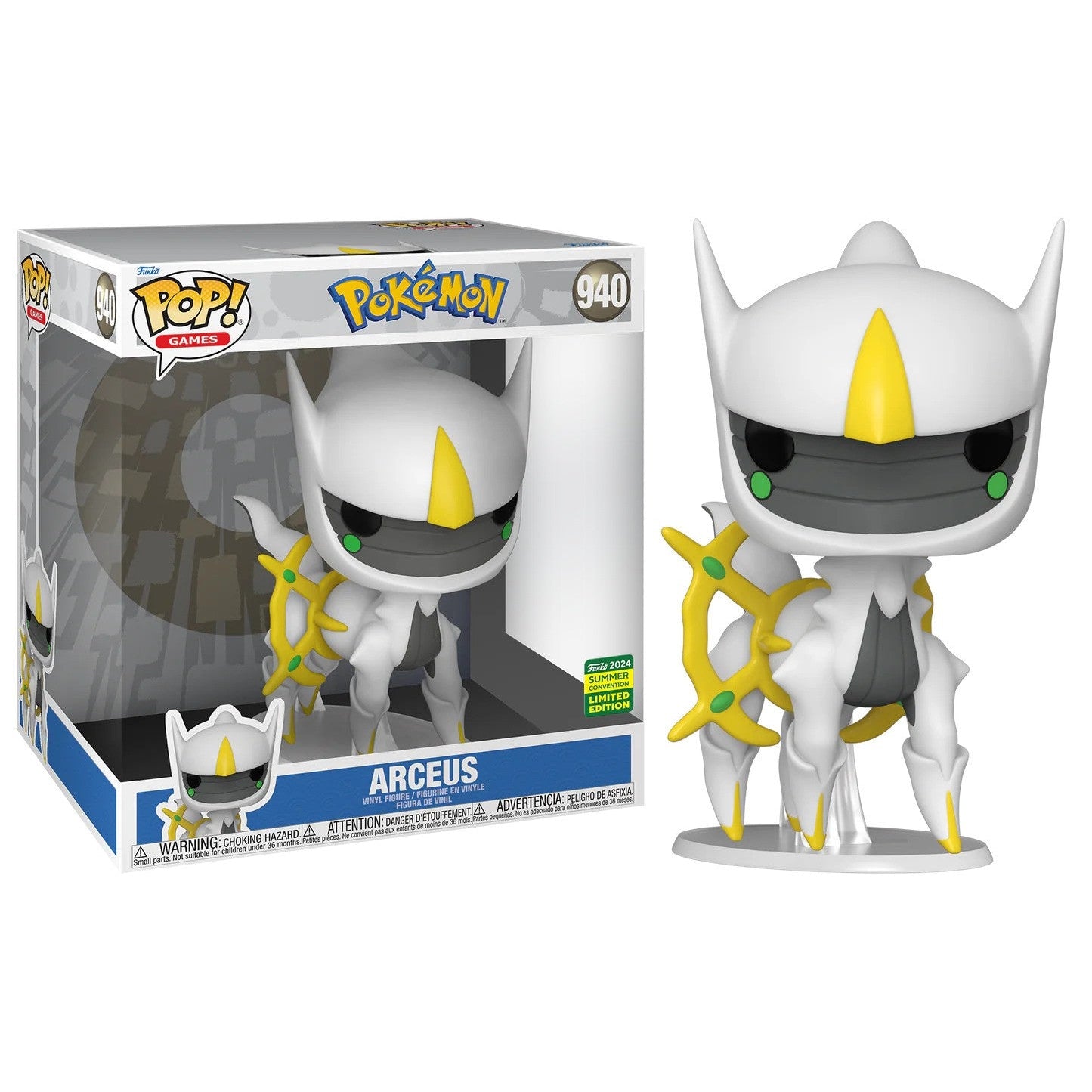 Funko Pop! Jumbo Pokemon Arceus # 940 SDCC Shared Sticker