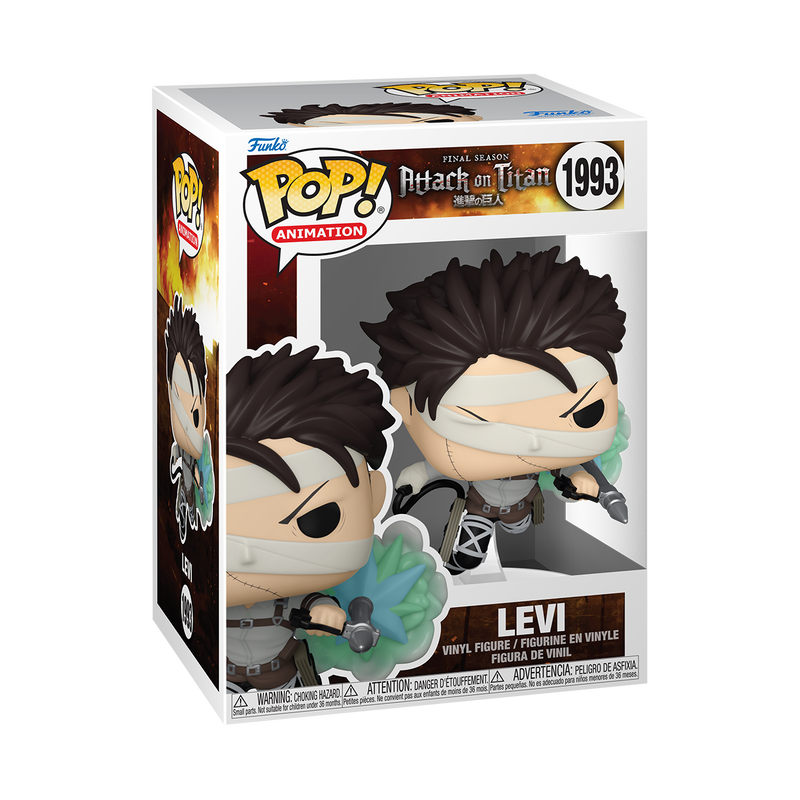 Funko Pop! Animation Attack On Titan Final Season - Levi with Bandages #1993 With Protector