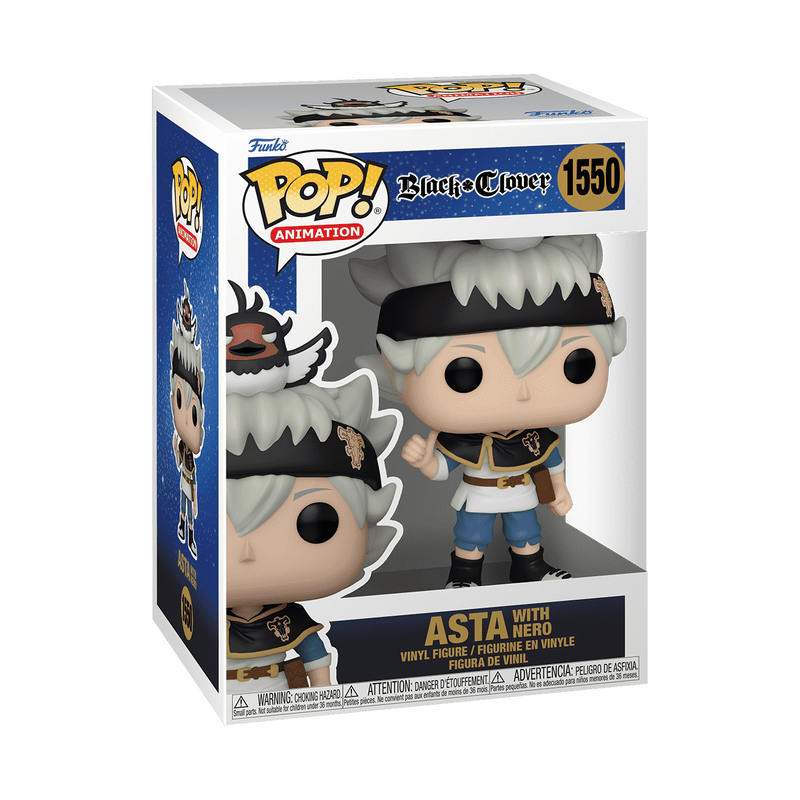 Funko Pop! Animation: Black Clover - Asta With Nero #1550 With Protector