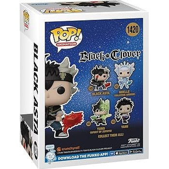 Funko Pop! Animation: Black Clover - Black Asta #1420 With Protector