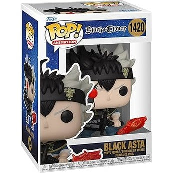 Funko Pop! Animation: Black Clover - Black Asta #1420 With Protector