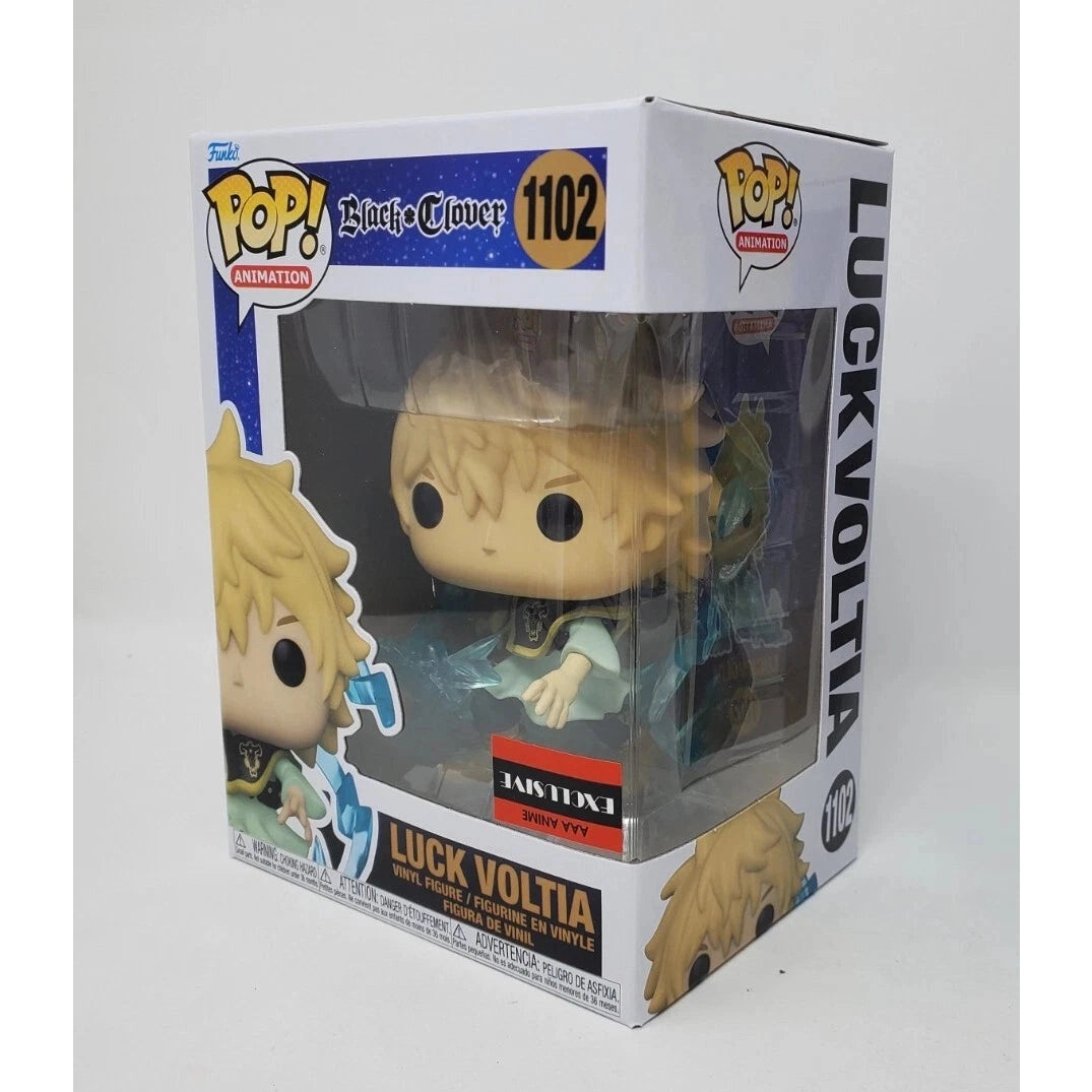 Funko Pop! Animation Black Clover - Luck Voltia AAA Anime Exclusive #1102 With Protector