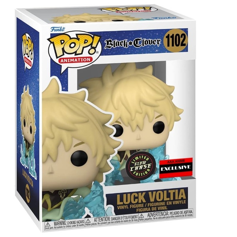 Funko Pop! Animation: Black Clover - Luck Voltia Chase Exclusive #1102 With Protector