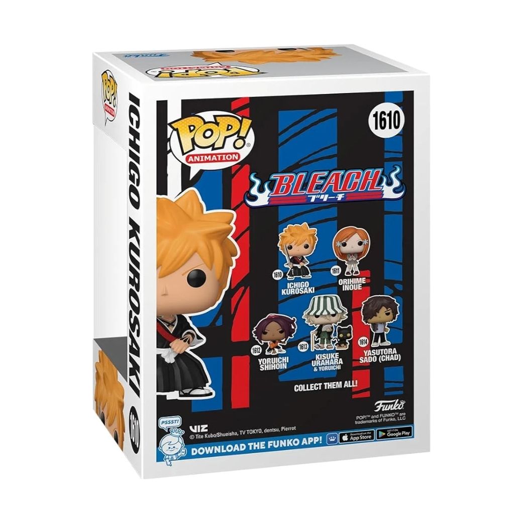 Funko Pop! Animation: Bleach - Ichigo Kurosaki #1610 With Protector