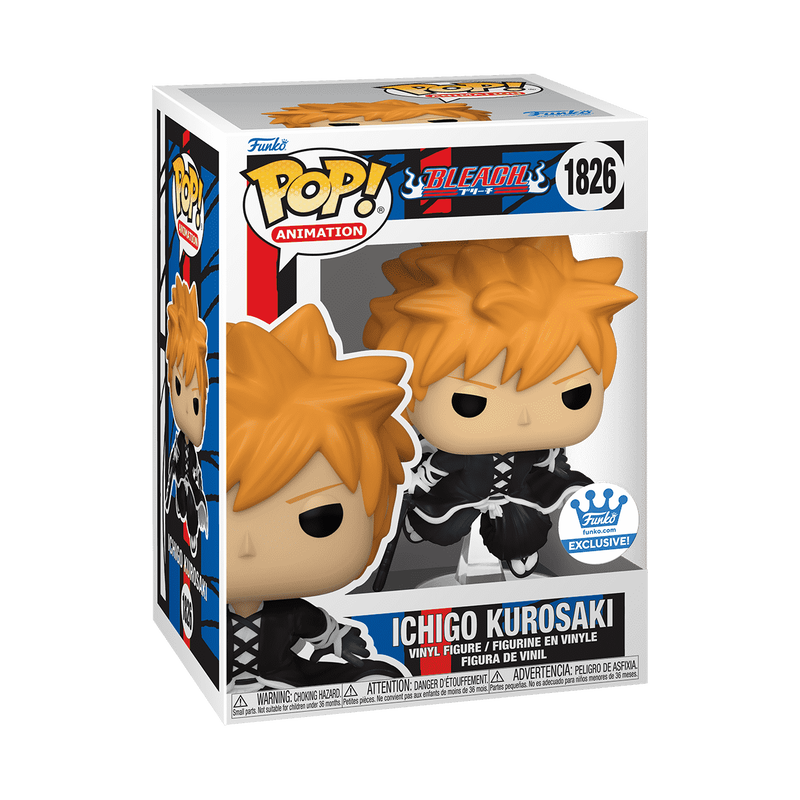 Funko Pop! Animation Bleach - Ichigo Kurosaki (Getsuga TenshÅ Technique) #1826 Funko Shop Exclusive With Protector