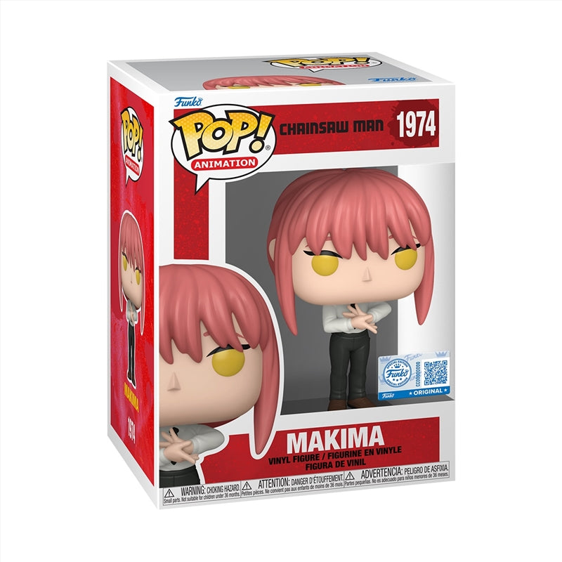 Funko Pop! Animation: Chainsaw Man - Makima #1974 Exclusive With Protector