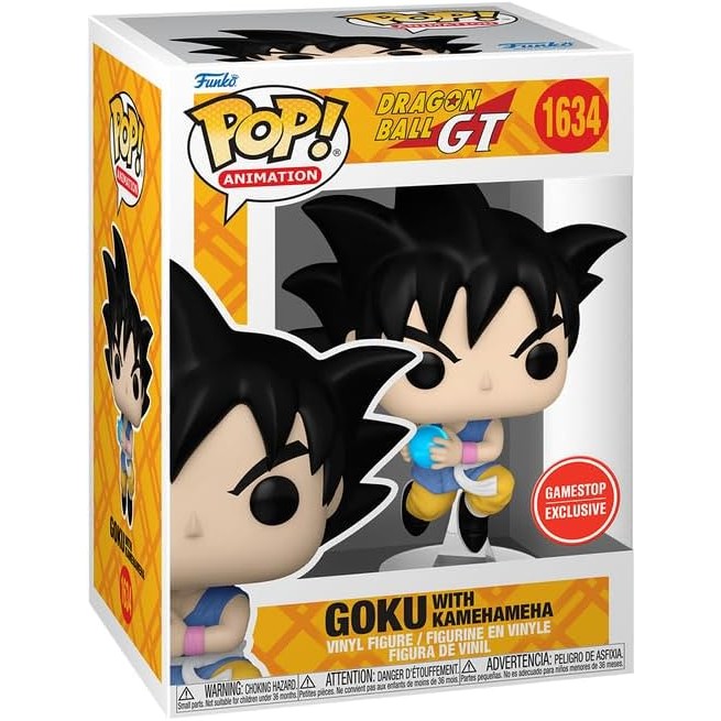 Funko Pop! Animation Dragon Ball GT Goku with Goku with Kamehameha Exclusive #1634 With Protector