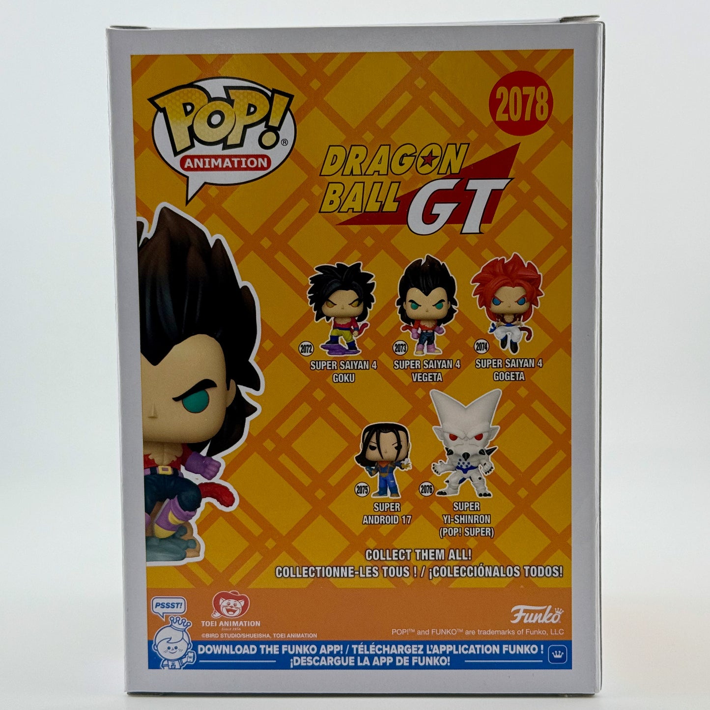 Funko Pop! Animation: Dragon Ball GT - Super Saiyan 4 Vegeta Flocked Chalice Exclusive #2078 With Protector