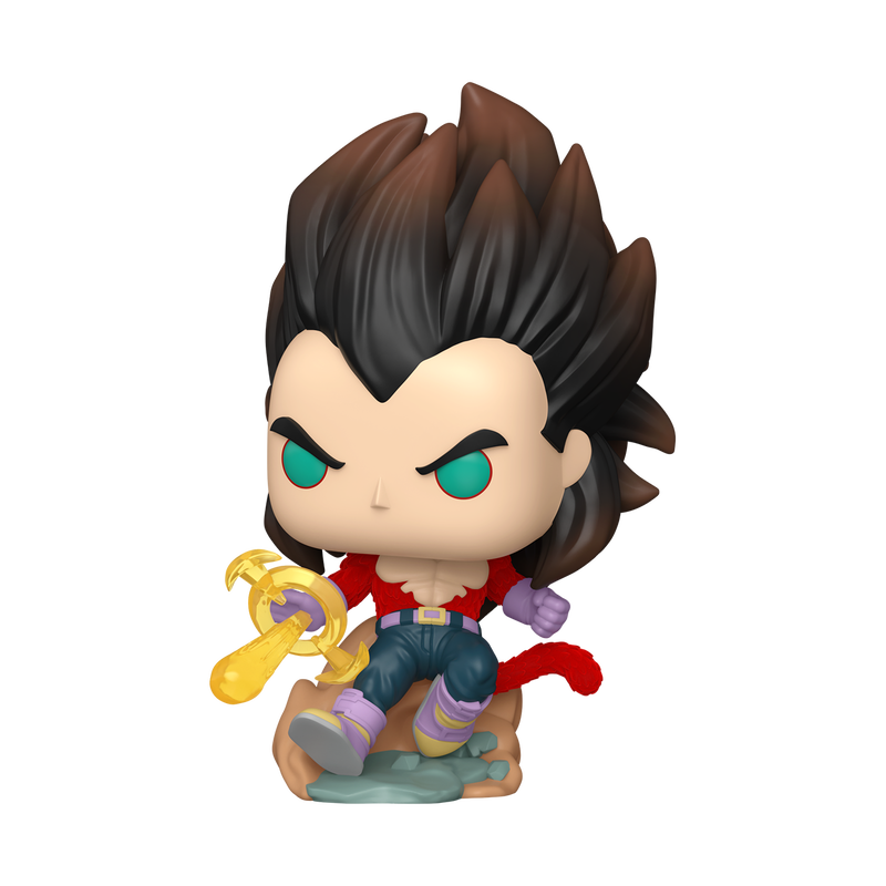 Funko Pop! Animation: Dragon Ball GT - Super Saiyan 4 Vegeta Flocked #2078 With Protector
