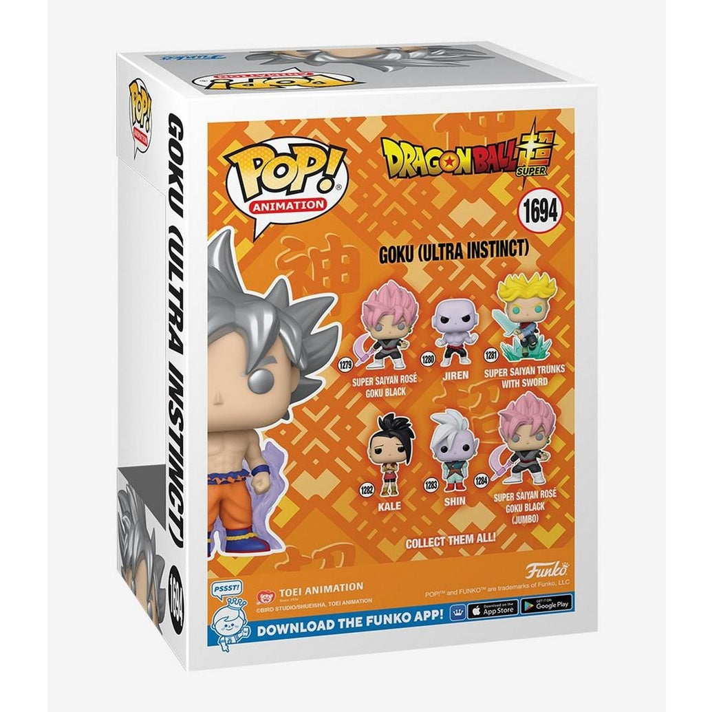 Funko Pop! Animation: Dragon Ball Super - Goku Ultra Instinct GITD #1694 Exclusive With Protector