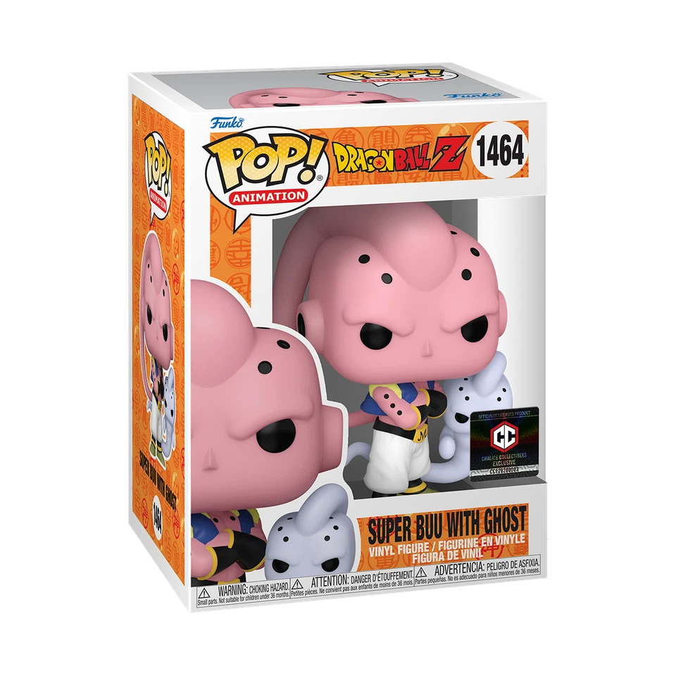 Funko Pop! Animation: Dragon Ball Z - Super Buu With Ghost #1464 Exclusive With Protector
