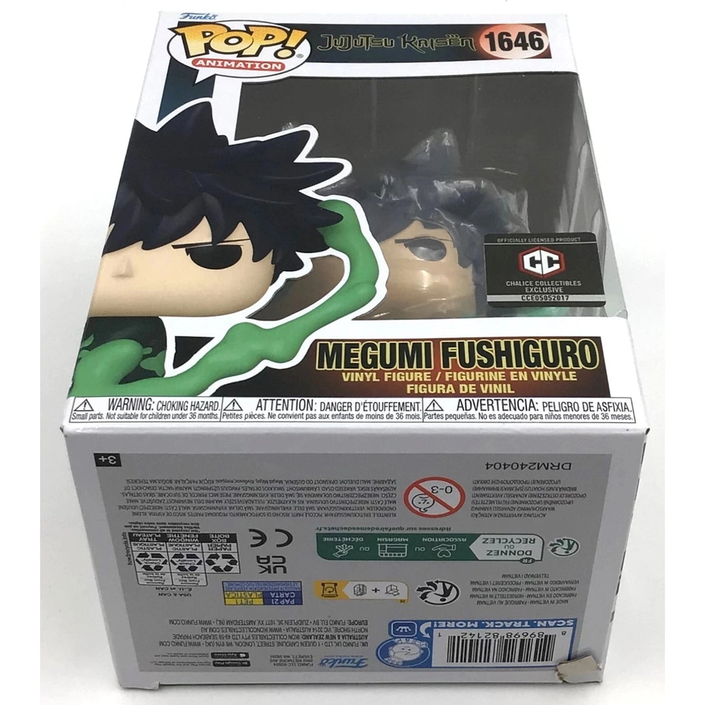 Funko Pop! Animation: Jujutsu Kaisen - Megumi Fushiguro Chalice Collectibles #1646 With Protector