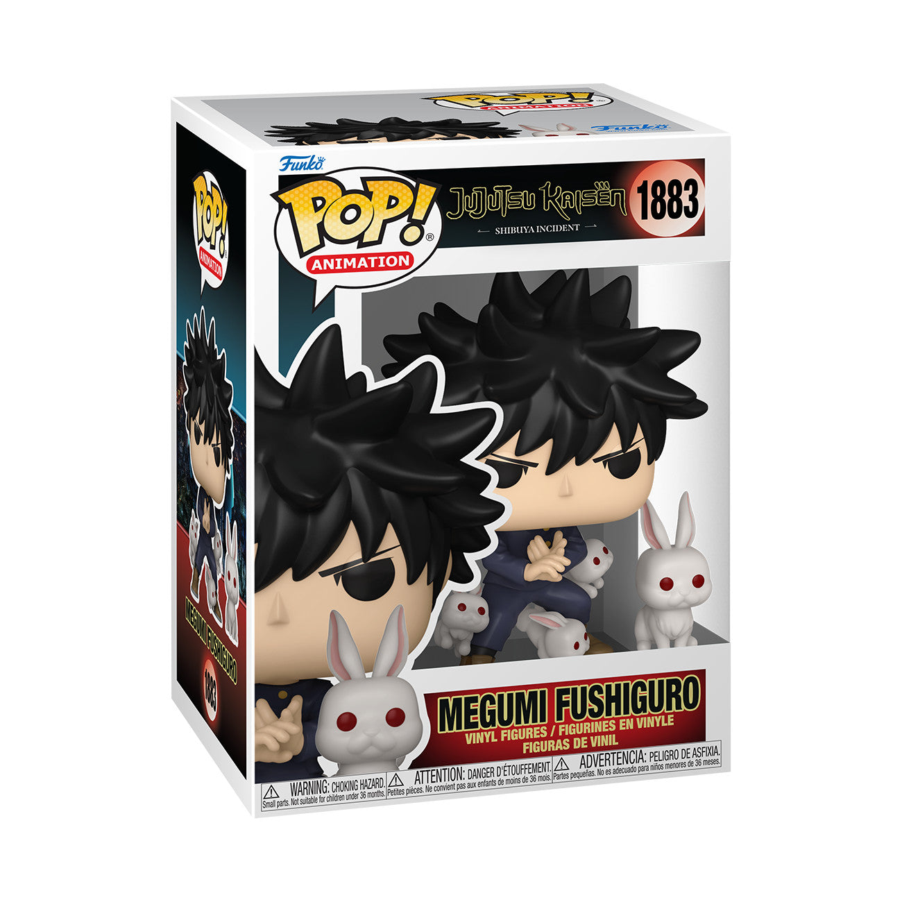 Funko Pop! Animation: Jujutsu Kaisen - Megumi Fushiguro with Rabbits #1883 With Protector