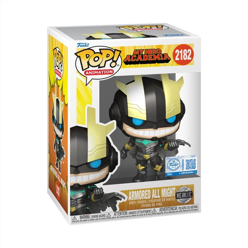 Funko Pop! Animation: My Hero Academia - Armored All Might #2182 With Protector