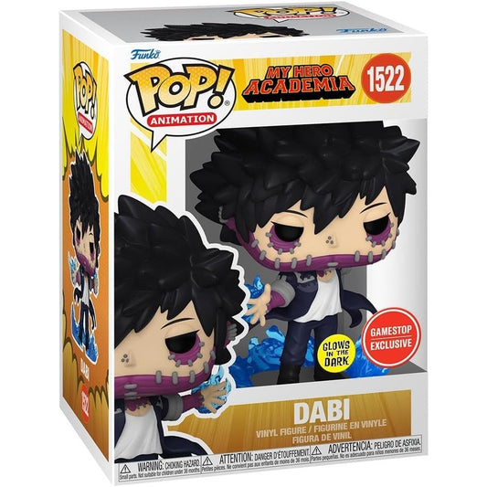 Funko Pop! Animation: My Hero Academia (MHA) Dabi (Flames) #1522 GITD Gamestop Exclusive With Protector