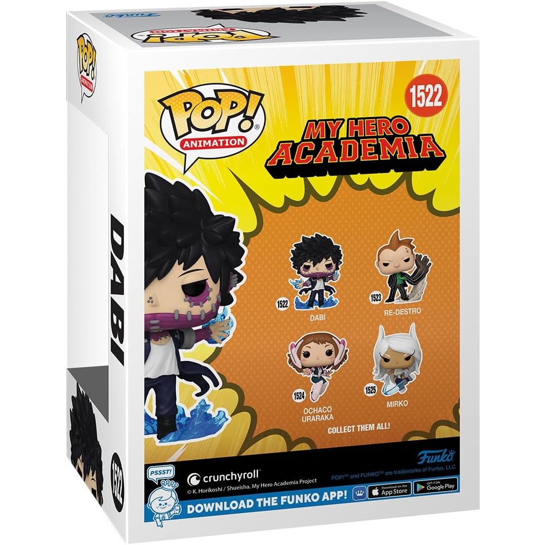 Funko Pop! Animation: My Hero Academia (MHA) Dabi (Flames) #1522 With Protector