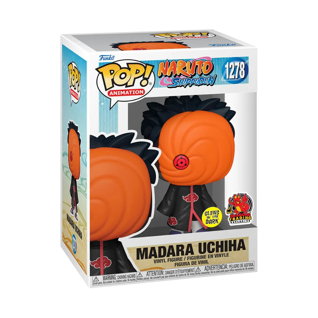 Funko Pop! Animation: Naruto Shippuden Madara Uchiha GITD #1278 With Protector