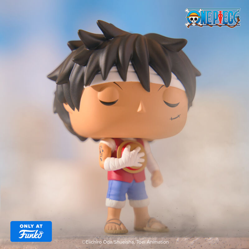 Funko Pop! Animation: One Piece - Monkey D. Luffy (Marineford Memorial) #1877 Exclusive With Protector