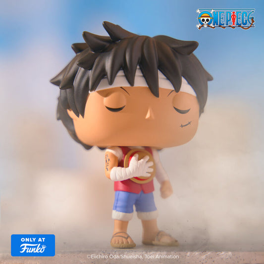 Funko Pop! Animation: One Piece - Monkey D. Luffy (Marineford Memorial) #1877 Exclusive With Protector