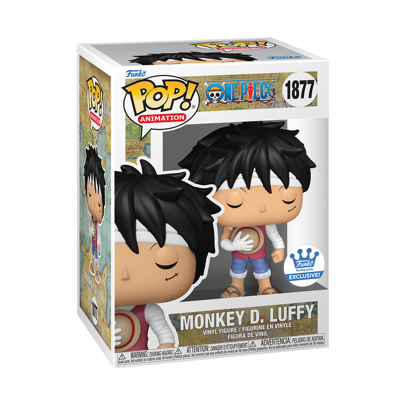 Funko Pop! Animation: One Piece - Monkey D. Luffy (Marineford Memorial) #1877 Exclusive With Protector