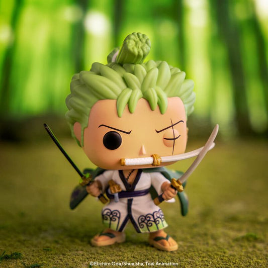 Funko Pop! Animation: One Piece - Roronoa Zoro #923 With Protector