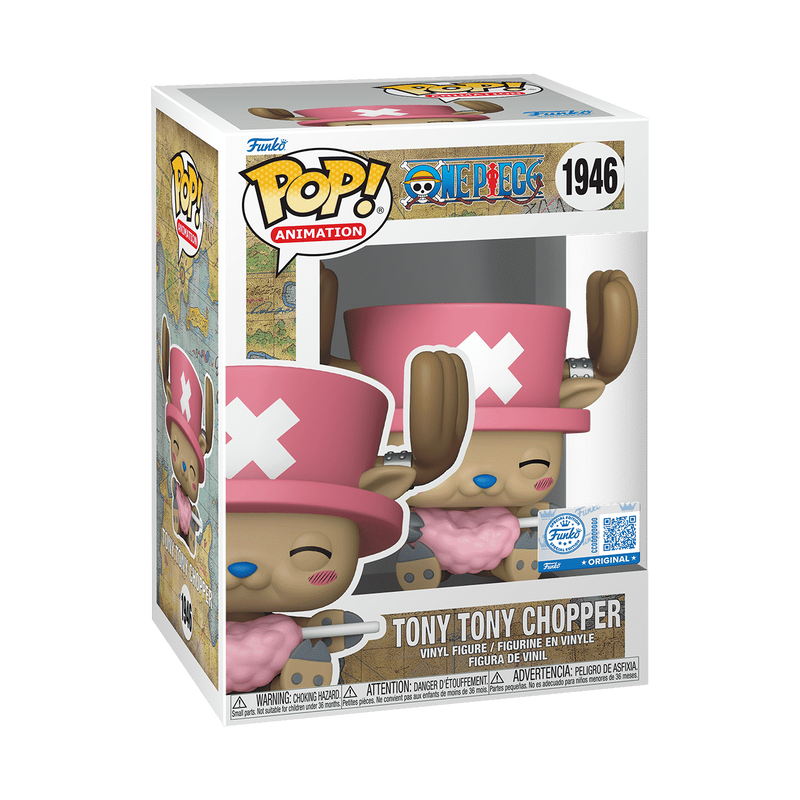 Funko Pop! Animation: One Piece - Tony Tony Chopper w Cotton Candy Exclusive #1946 With Protector