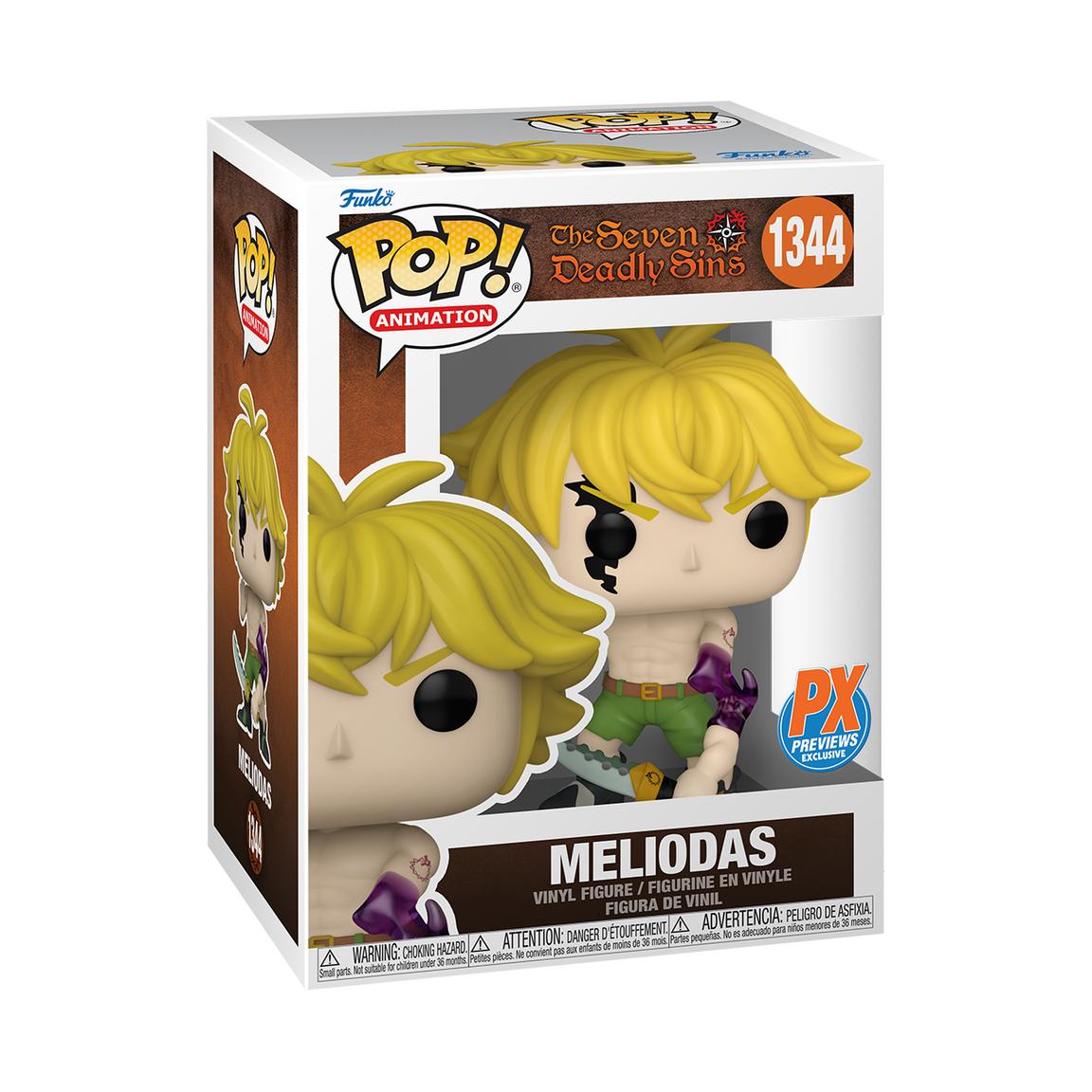 Funko Pop! Animation: Seven Deadly Sins - Meliodas Px Previews #1344 With Protector