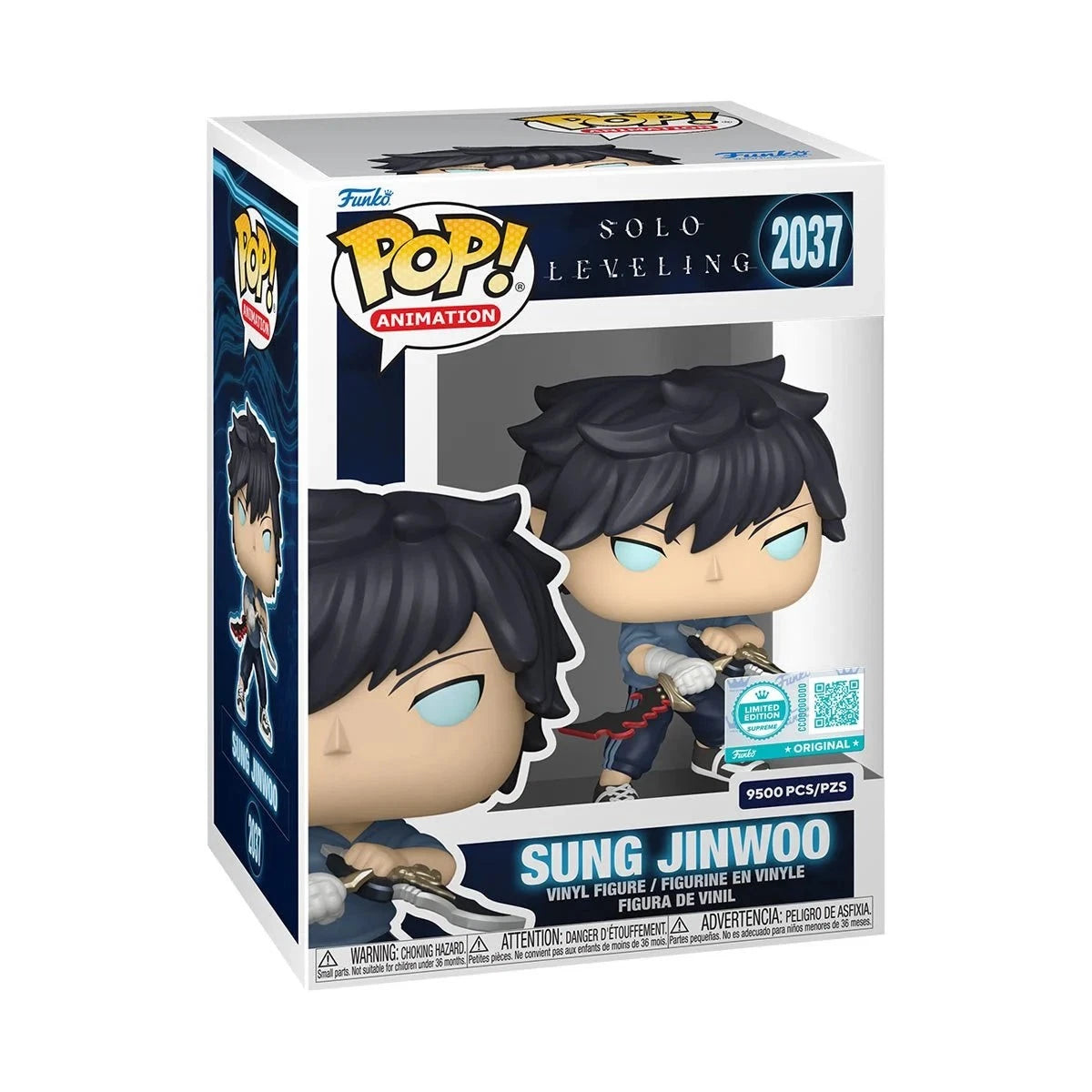 Funko Pop! Animation: Solo Leveling - Sung Jinwoo (Upgrade) LE #2037 With Protector
