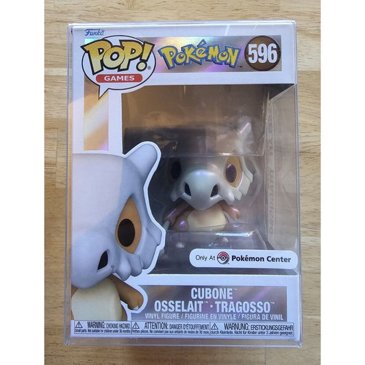 Funko Pop! Cubone #596 Pearlescent - Pokemon Center Exclusive With Protector