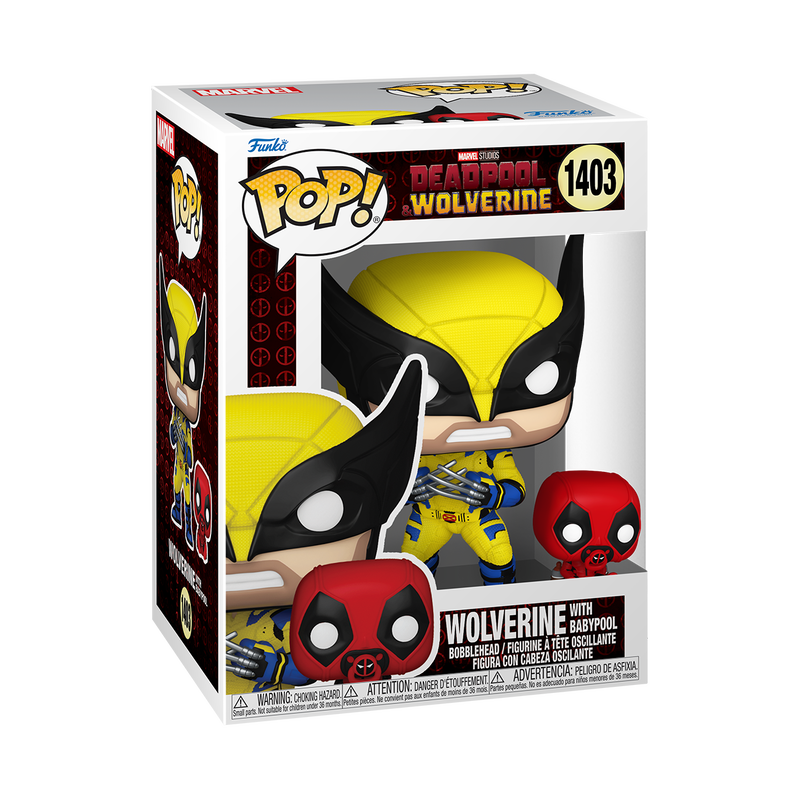 Funko Pop! Deadpool and Wolverine - Wolverine with Babypool #1403 With Protector
