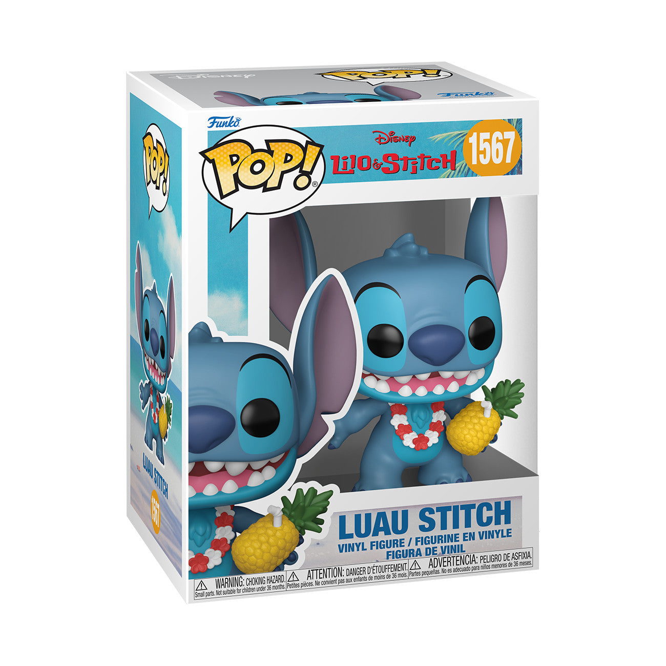 Funko Pop! Disney Lilo & Stitch - Luau Stitch #1567 With Protector