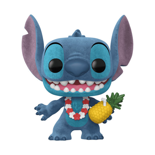 Funko Pop! Disney Lilo & Stitch - Luau Stitch (Flocked) Exclusive #1567 With Protector