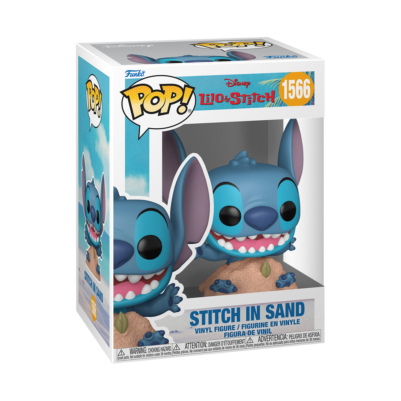 Funko Pop! Disney Lilo & Stitch - Stitch in Sand #1566 With Protector