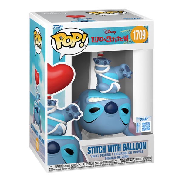 Funko Pop! Disney Lilo & Stitch - Stitch with Balloon Exclusive #1709 With Protector