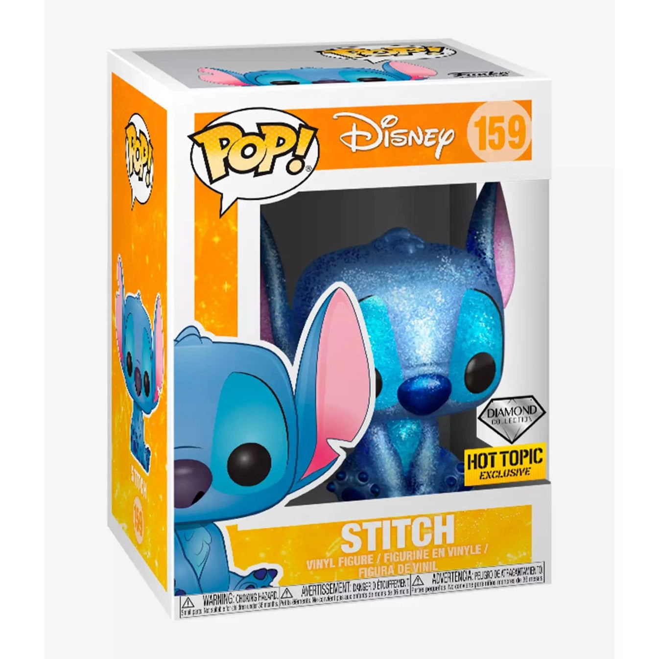 Funko Pop! Disney: Stitch Diamond Glitter Exclusive #159 With Protector