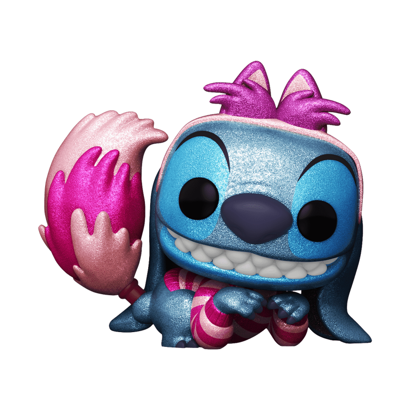 Funko Pop! Disney Stitch - Stitch in Costume as Cheshire Cat (Glitter) BAM Exclusive #1460 With Protector