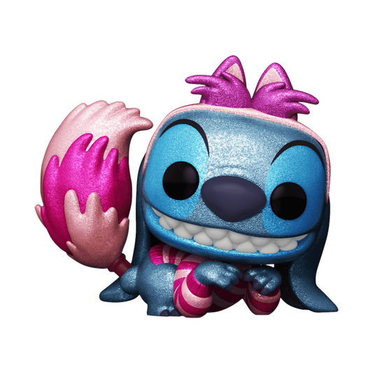 Funko Pop! Disney Stitch - Stitch in Costume as Cheshire Cat (Glitter) BAM Exclusive #1460 With Protector