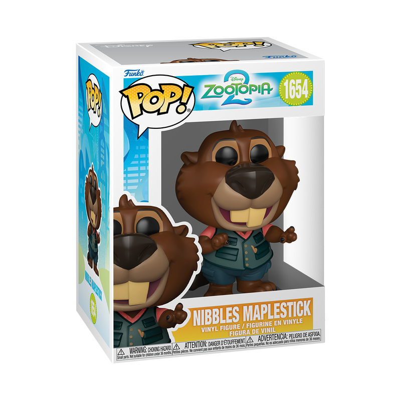 Funko Pop! Disney: Zootopia 2 - Nibbles Maplestick #1654 With Protector