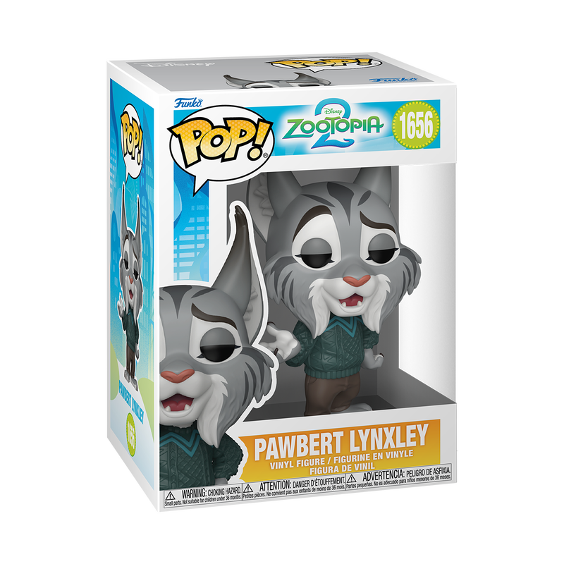 Funko Pop! Disney: Zootopia 2 - Pawbert Lynxley #1656 With Protector