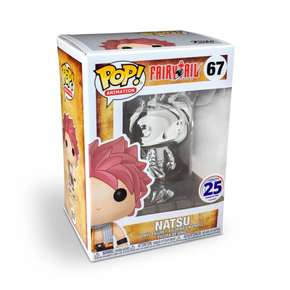 Funko Pop! Animation: Fairy Tail Natsu Silver Chrome W Protector