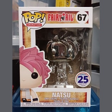 Funko Pop! Animation: Fairy Tail Natsu Silver Chrome W Protector