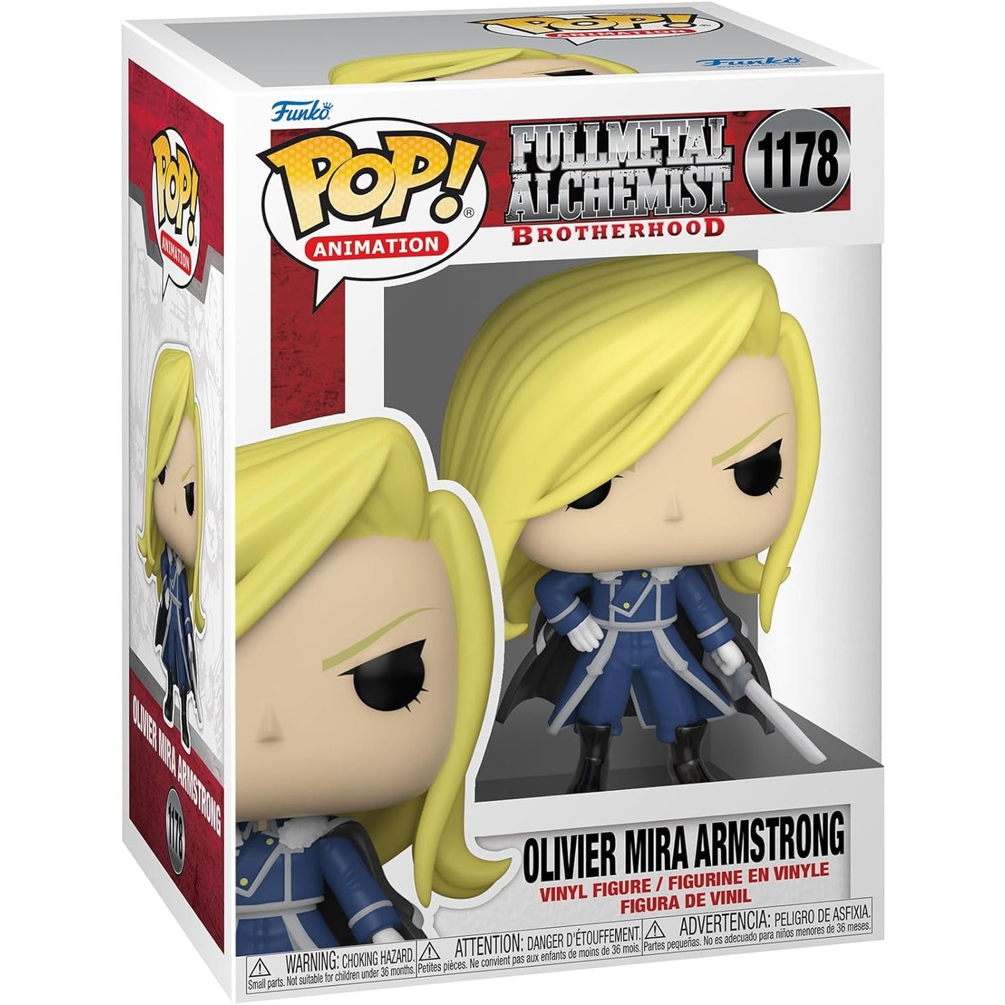 Funko Pop! Full Metal Alchemist: Brotherhood Olivier Mira Armstrong #1178 With Protector