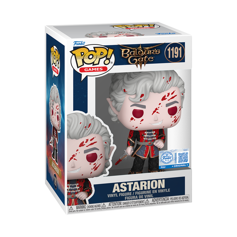 Funko Pop! Games: Baldur's Gate - Astarion (Bloody) Exclusive #1191 With Protector