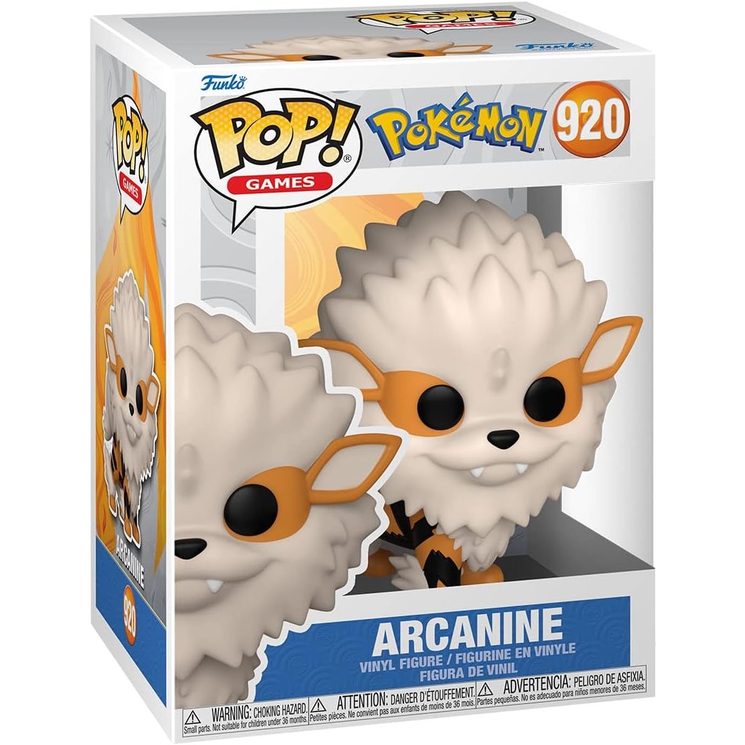Funko Pop! Games Pokemon - Arcanine #920 With Protector